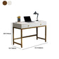Glam Manufactured Wood Office Desk 19.68" W Home Writing Desk with 2-Drawer Clearhalo 'furn' 'furn_office_desk' 'Furniture' 'Office Desks' 'Office Furniture' 'office_desk' 1200x1200_9d3a1c94-1458-4ea8-90ab-41240d773d23