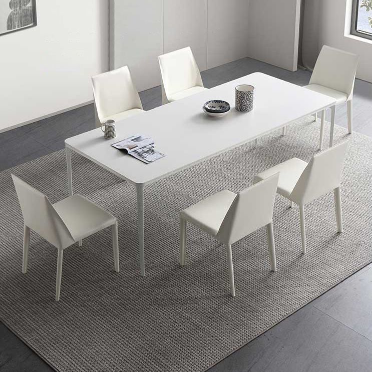Sintered Stone Dining Table Simple Style 4 Legs Base Table for Dining Room Clearhalo ' dining_table' 'Dining Tables & Seating' 'Dining Tables' 'Furniture' 'furniture_dining_table' 'Kitchen & Dining Furniture' 'kitchen&dining_furn' 'kitchen' 'kitchen_dining_table' 1200x1200_9d3a7073-5398-4d97-a973-20f49daf5139