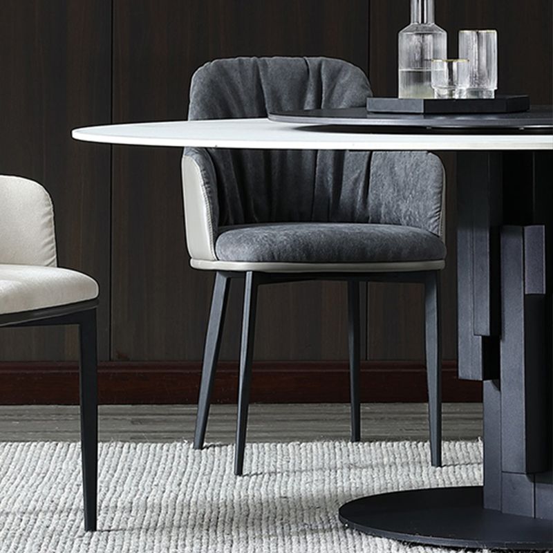 Ronde stenen bovenste eettafel eigentijdse eettafel met draaitafel