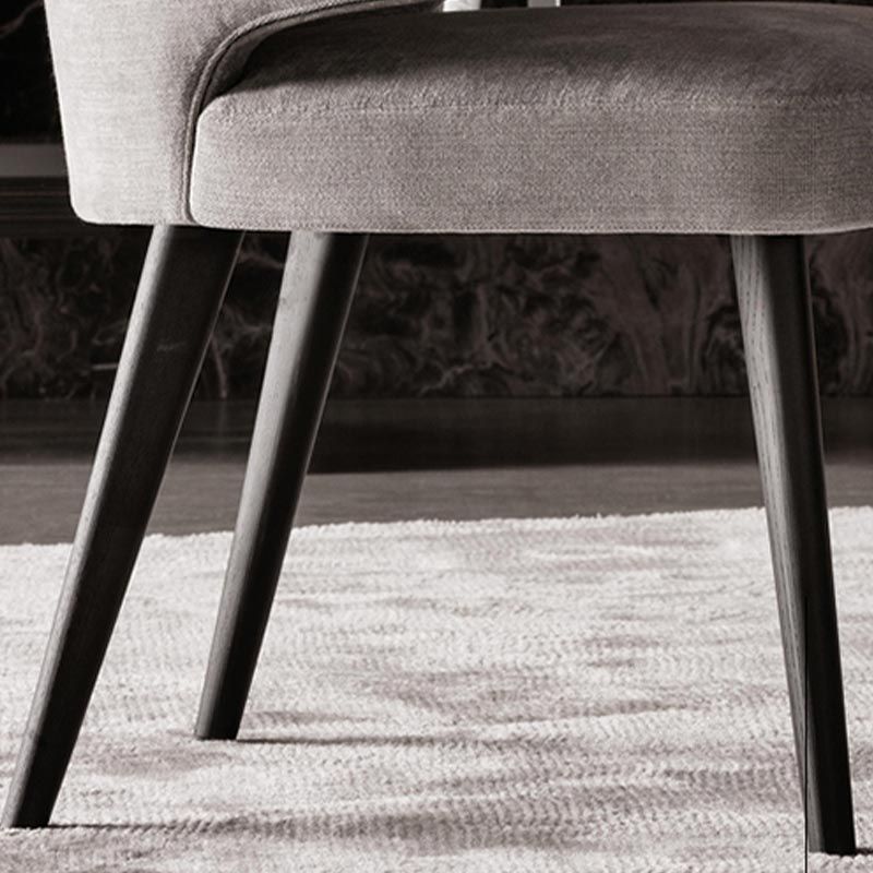 Contemporary Steel Dining Arm Chair Wingback Side Furniture Single in Matte Finish Clearhalo 'Dining Chairs' 'Dining Tables & Seating' 'dining_chair' 'furn' 'furn_dining_chair' 'Furniture' 'Kitchen & Dining Furniture' 1200x1200_9d3c9c98-4341-4b48-a10a-fac47d58de83