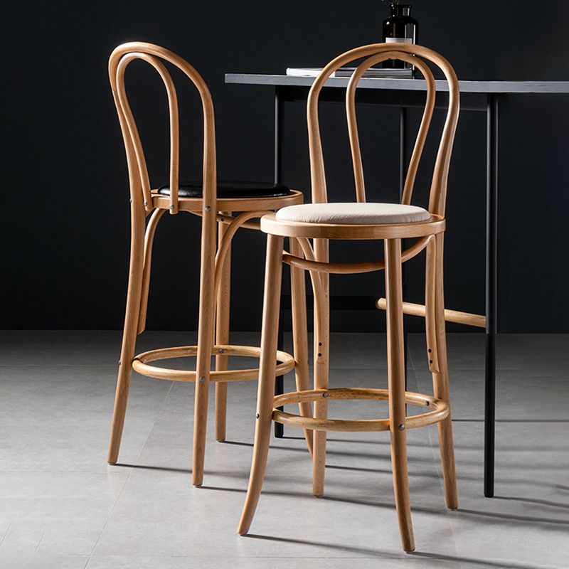 Modern Style Bar Stool Backrest Solid Wood Counter Stool for Bristol Clearhalo 'Bar Furniture' 'Bar Stools' 'bar_stools' 'furn' 'furn_bar_stools' 'Furniture' 'Kitchen & Dining Furniture' 1200x1200_9d3cba5d-7079-416f-95ea-b41b82d7bd68