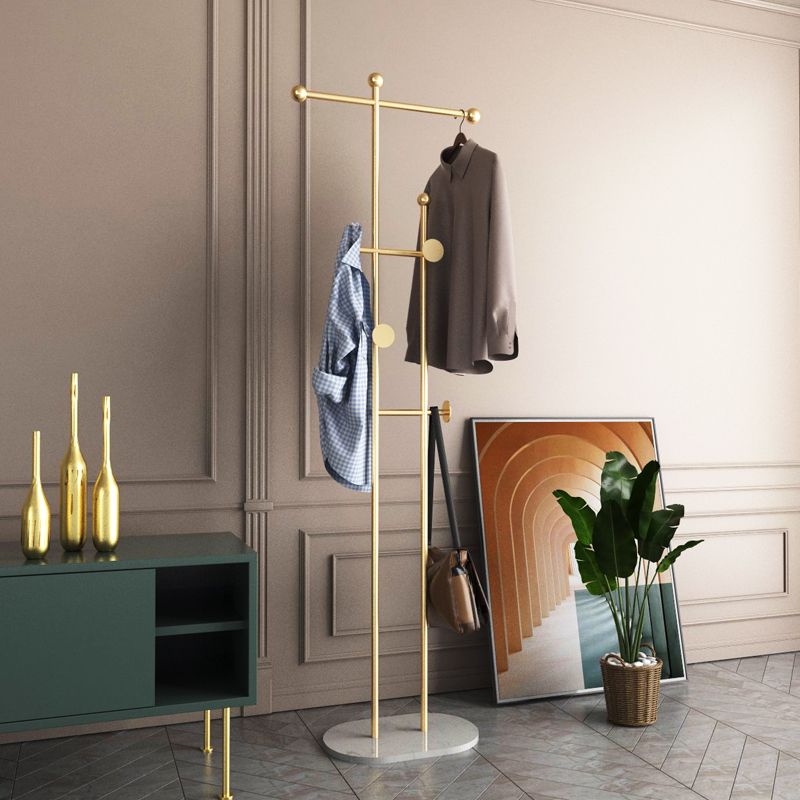 Gorgeous Coat Rack Bedroom Metal Hooks Coat Rack with Marble Bottom Clearhalo 'Entry & Mudroom Furniture' 'furn' 'furn_hall_tree_coat_racks' 'Furniture' 'Hall Trees & Coat Racks' 'hall_tree_coat_racks' 1200x1200_9d3dddbe-2d3a-494b-8232-e64e30e75739