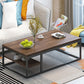Solid Wood Coffee Table Rectangle Coffee Table for Living Room