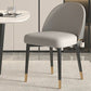 Nordic Kitchen Dining Chairs Faux Leather Parsons Armless Chair