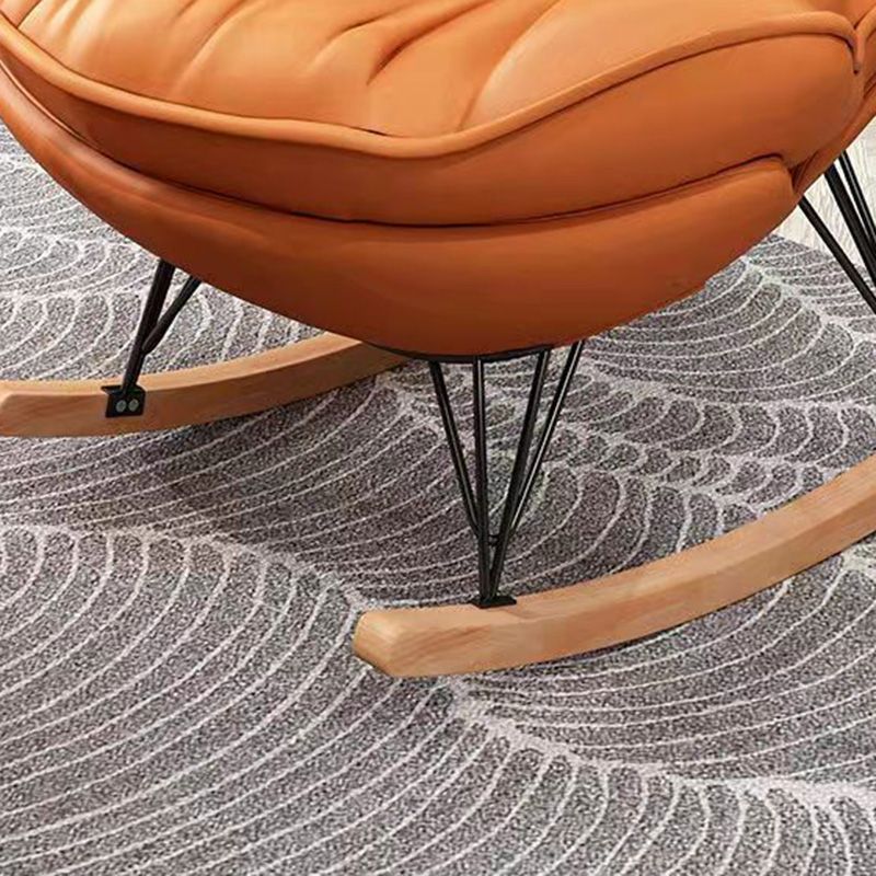 Chaise à bascule du balcon nordique clair de luxe de luxe Chaises à bascule adultes