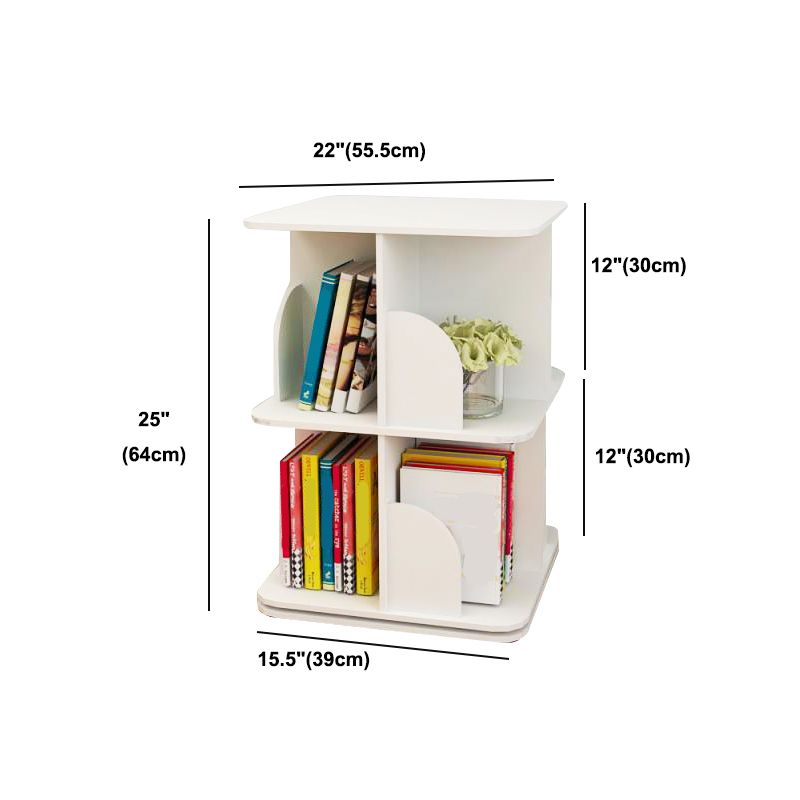 White Closed Back Bookshelf Manufactured Wood Bookcase for Living Room Clearhalo 'Bookcases' 'furn' 'furn_bookcases' 'Furniture' 'furniture_bookcases' 'Office Furniture' 1200x1200_9d41d54a-3070-4a2a-932f-b8a1ee3bc075