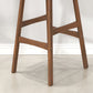 Taburete de bar con tapizado contemporáneo de 41.34 "con base de madera maciza