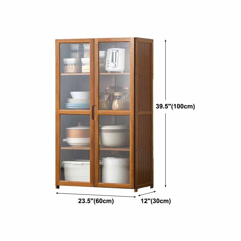 Modern Solid Wood Sideboard Table 30-inch Sideboard in Brown Clearhalo 'buffet_sideboard' 'Buffets & Sideboards' 'furn' 'furn_buffet_sideboard' 'Furniture' 'furniture_buffet_sideboard' 'Kitchen & Dining Furniture' 1200x1200_9d4529cd-8c13-4861-a3f2-4984cdf2b5e1