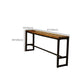 Table moderne à hauteur de bar avec base noire Table de bar de 39 pouces de hauteur