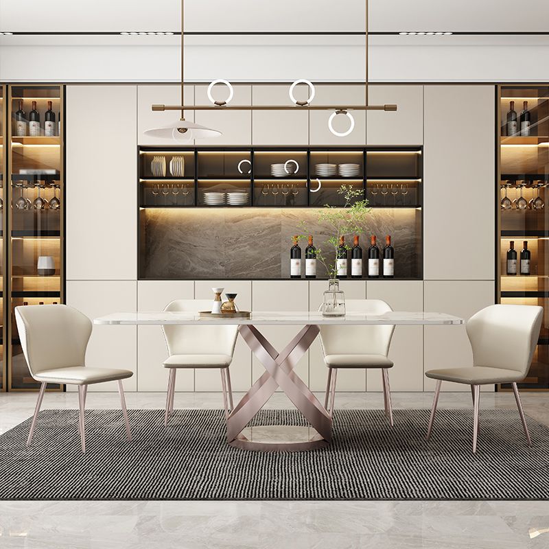 1/4/5/7/9 Pieces Dining Chairs Set Dining Table Set with Sintered Stone Top Clearhalo 'Dining Room Sets' 'Dining Tables & Seating' 'dining_room_set' 'furn' 'furn_dining_room_set' 'Furniture' 'furniture_dining_room_set' 'Kitchen & Dining Furniture' 'kitchen&dining_furn' 'kitchen' 1200x1200_9d473ff7-341a-472a-8fd7-3ed0c2d3510a