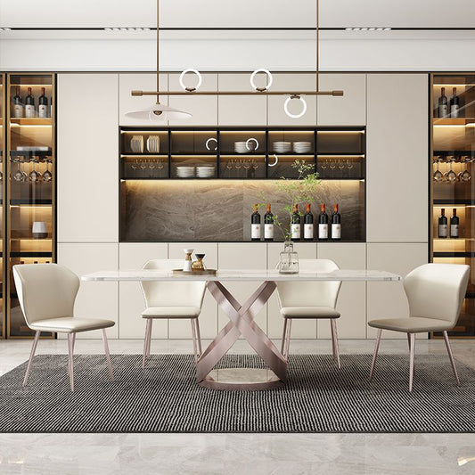 1/4/5/7/9 Pieces Dining Chairs Set Dining Table Set with Sintered Stone Top Clearhalo 'Dining Room Sets' 'Dining Tables & Seating' 'dining_room_set' 'furn' 'furn_dining_room_set' 'Furniture' 'furniture_dining_room_set' 'Kitchen & Dining Furniture' 'kitchen&dining_furn' 'kitchen' 1200x1200_9d473ff7-341a-472a-8fd7-3ed0c2d3510a