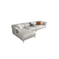 White Sectional Feather Padded Leather Sofa with Pillow Back Clearhalo 'furn' 'furn_sectionals' 'Furniture' 'furniture_sectionals' 'Living Room Furniture' 'Sectionals' 1200x1200_9d496f17-fcf0-423d-8e1f-6283f9d80142