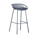 Contemporary Footrest Metal Barstool Matte Finish Restaurant Stool Clearhalo 'Bar Furniture' 'Bar Stools' 'bar_stools' 'furn' 'furn_bar_stools' 'Furniture' 'furniture_bar_stools' 'Kitchen & Dining Furniture' 1200x1200_9d4acd6d-f7a4-4e38-9a77-fc1b75b64b7a