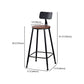 29.53" Industrial Bar and Counter Stool Low Back Stool with 4 Legs Clearhalo 'Bar Furniture' 'Bar Stools' 'bar_stools' 'furn' 'furn_bar_stools' 'Furniture' 'furniture_bar_stools' 'Kitchen & Dining Furniture' 1200x1200_9d4b15c5-7415-4f49-8701-04ea48135f3e
