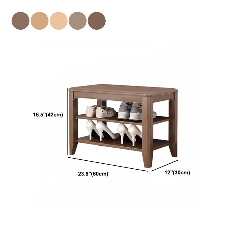 Rectangle 11.8" Wide Entryway Bench Modern Solid Wood Bench with Storage Clearhalo 'Benches' 'Chairs & Seating' 'furn' 'furn_benches' 'Furniture' 'Living Room Furniture' 1200x1200_9d4ccf53-81c2-4a58-a74b-6681aa4beef3