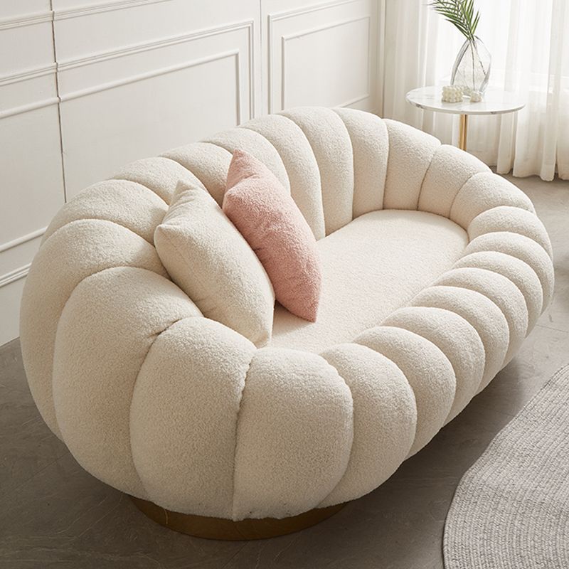 Contemporary Solid Color Curved Sofa with Sloped Arms for Bedroom Living Room Clearhalo 'furn' 'furn_sofas' 'Furniture' 'furniture_sofas' 'kitchen' 'kitchen_sofas' 'Living Room Furniture' 'Sofa' 'sofas' 1200x1200_9d4df924-c852-4018-9c22-3ab6142a57fe