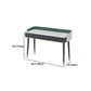 Vanity Set with 2 Storage Drawers Green Make-up Vanity, 15.74" Wide