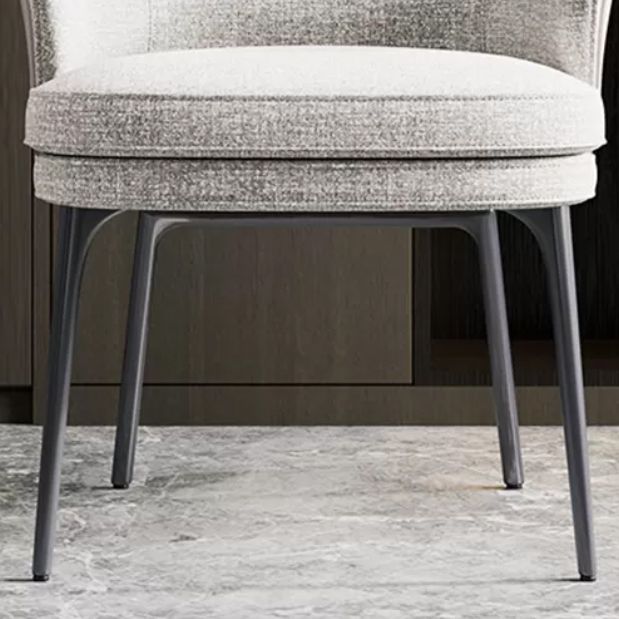 Silla de brazo casero de tela contemporánea sólida sólida silla de comedor