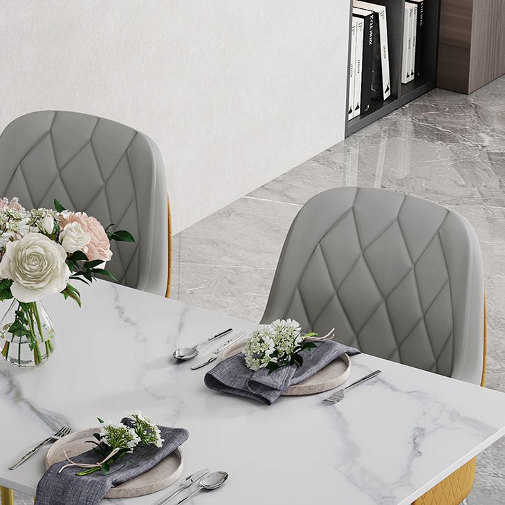Luxury Style Sintered Stone Dining Table Double Pedestal Base Rectangle Table for Home Clearhalo ' dining_table' 'Dining Tables & Seating' 'Dining Tables' 'furn' 'furn_dining_table' 'Furniture' 'furniture_dining_table' 'Kitchen & Dining Furniture' 'kitchen&dining_furn' 'kitchen' 'kitchen_dining_table' 1200x1200_9d522629-baa6-4050-bbf9-b27e3b1d7e29
