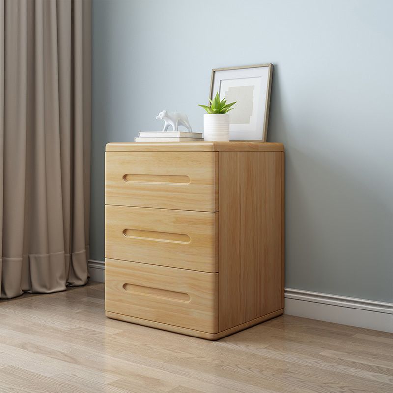 Contemporáneo 22.83 '"Cofre de madera alto, rectángulo 3- Cajón de acento Cofre