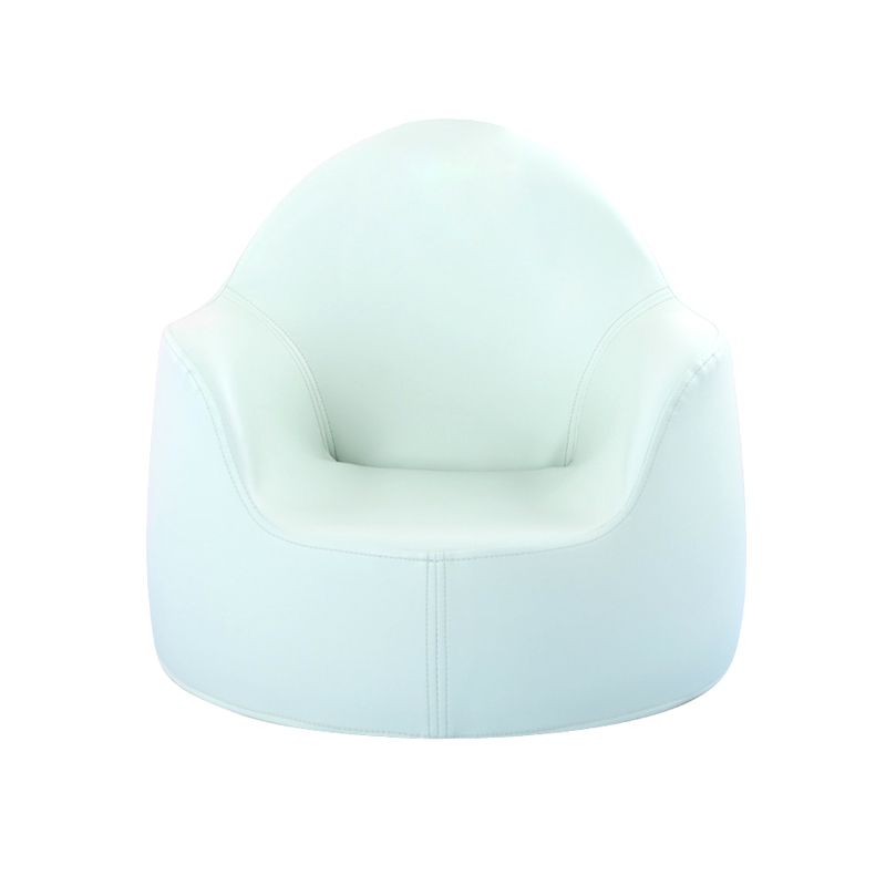 19.69"L x 19.69"W x 17.72"H Modern PU Camel Back Barrel Chair for Living Room