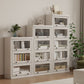 Contemporary Engineered Wood Bookcase White Standard Shelf with Doors Clearhalo 'Bookcases' 'furn' 'furn_bookcases' 'Furniture' 'Office Furniture' 1200x1200_9d54581a-a0a6-4de7-b1d5-4a29a2cefa26