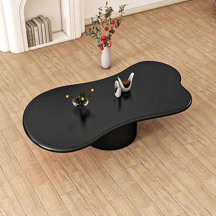 Scandinavian Free Form Coffee Table with Pedestal Base in Solid Wood Clearhalo 'Coffee & Accent Tables' 'Coffee Tables' 'coffee_tables' 'furn' 'furn_coffee_tables' 'Furniture' 'Living Room Furniture' 1200x1200_9d557a41-4ce4-4025-8b38-0e0981166709