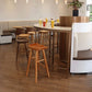 Living Room Modern Wood Barstool Wood 4 Legs Bar Stool with Pedal Clearhalo 'Bar Furniture' 'Bar Stools' 'bar_stools' 'furn' 'furn_bar_stools' 'Furniture' 'Kitchen & Dining Furniture' 1200x1200_9d55d513-5a73-4cf7-94bd-d0bd0ca441c6