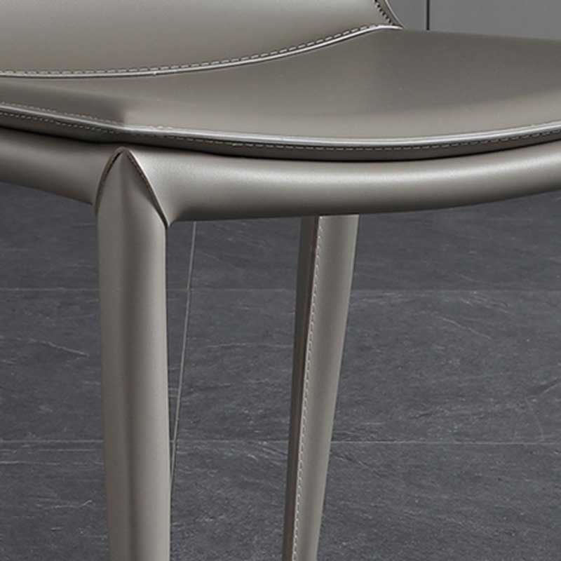 Contemporary Kitchen PU Leather Dining Side Chair Parson Dining Side Chair Clearhalo ' kitchen&dining_furn' 'Dining Chairs' 'Dining Tables & Seating' 'dining_chair' 'furn' 'furn_dining_chair' 'Furniture' 'furniture_dining_chair' 'Kitchen & Dining Furniture' 'kitchen' 1200x1200_9d56ecee-5d1b-41ad-a9bd-5bd3a94f90c0