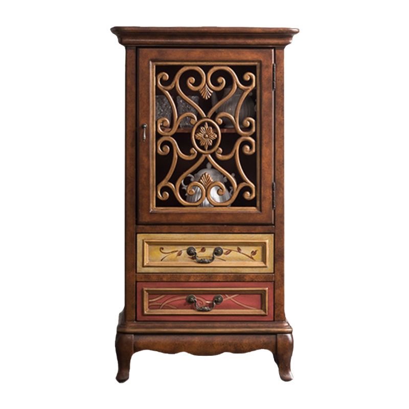 1- Door Wooden Cabinet, Rectangle Accent Cabinet with Drawers Clearhalo 'Cabinets & Chests' 'cabinets_chests' 'furn' 'furn_cabinets_chests' 'Furniture' 'Living Room Furniture' 1200x1200_9d57ce59-3e56-4c3c-a2ec-dc4b4faa69c9