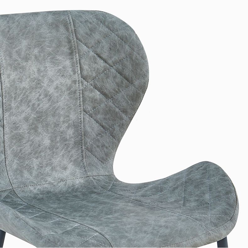 Industrial Indoor Bar-stool Leather Footrest Bucket Black Base Bar and Counter Stool