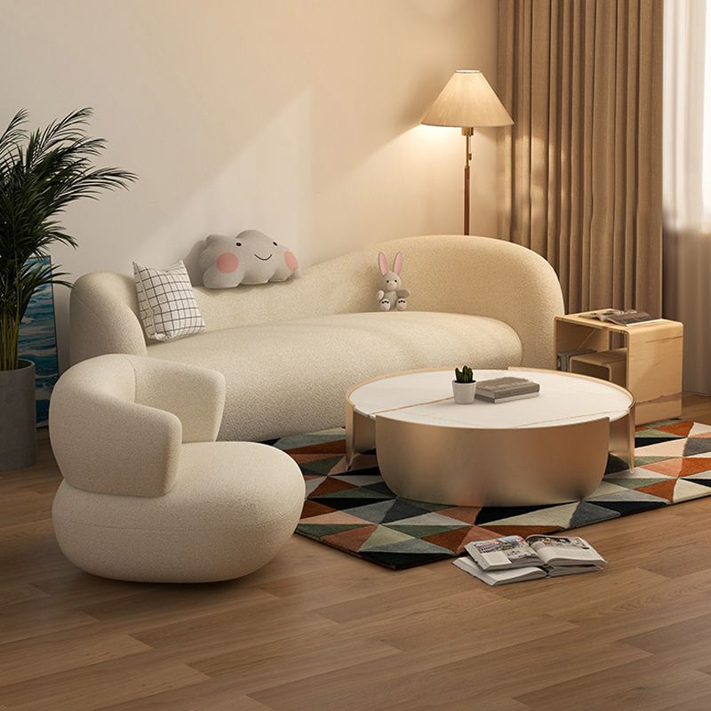 Modern Style White/black Rock Slab Top Round Metal Craft Coffee Table Clearhalo 'Coffee & Accent Tables' 'Coffee Tables' 'coffee_tables' 'furn' 'furn_coffee_tables' 'Furniture' 'Living Room Furniture' 1200x1200_9d596187-c96c-48f2-abbf-170fdf1c33eb