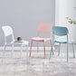 Stackable Plastic Dining Chairs Scandinavian Open Back Dining Side Chair
