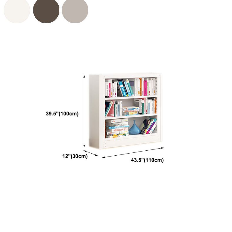 オープンメタルブックシェルフノルディックスタイルのシンプルな長方形の本棚