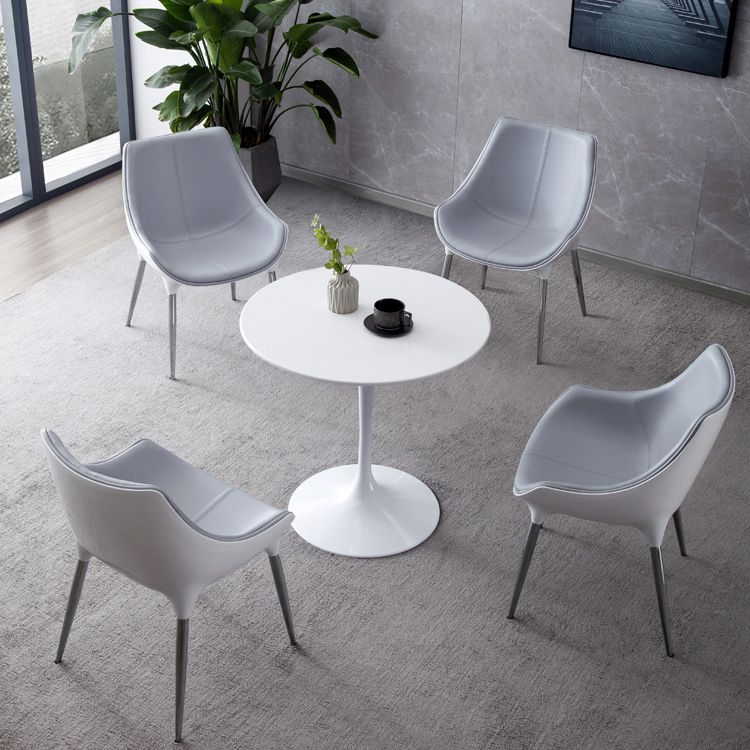 Contemporary Style Dining Chair Kitchen Arm Side Chairs with Metal Legs (Set of 2) Clearhalo ' kitchen&dining_furn' 'Dining Chairs' 'Dining Tables & Seating' 'dining_chair' 'furn' 'furn_dining_chair' 'Furniture' 'furniture_dining_chair' 'Kitchen & Dining Furniture' 'kitchen' 1200x1200_9d5e28b9-4bc6-43ad-a189-12e40bed94bf
