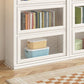 Wood Engineered Bookshelf Standard Contemporary Bookcase with Cabinets