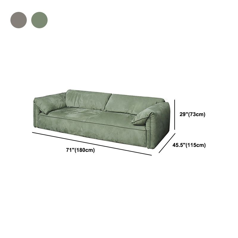Pillow Top Arm Sofa Modern Simple Faux Leather Sofa - 45.28"d Clearhalo 'furn' 'furn_sofas' 'Furniture' 'Living Room Furniture' 'Sofa' 'sofas' 1200x1200_9d5ef3a4-7a86-4a13-b945-255e2b039893