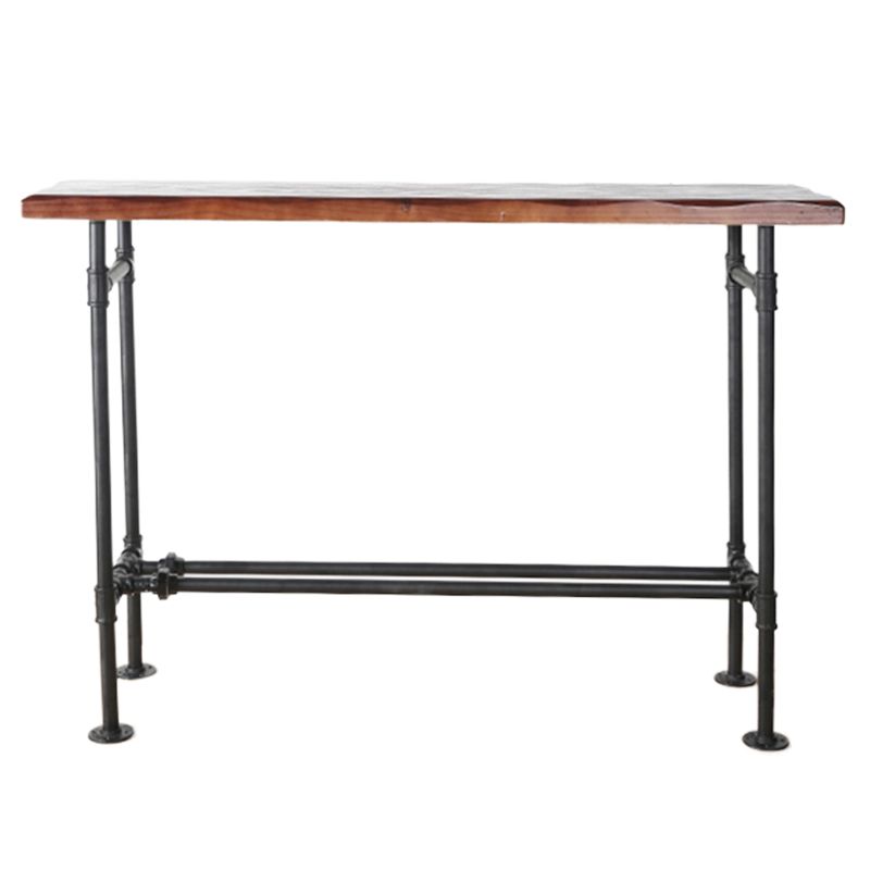 Tavolo da pranzo industriale tavolo da pranzo industriale a pubano industriale a poggiapiedi in legno in legno massiccio