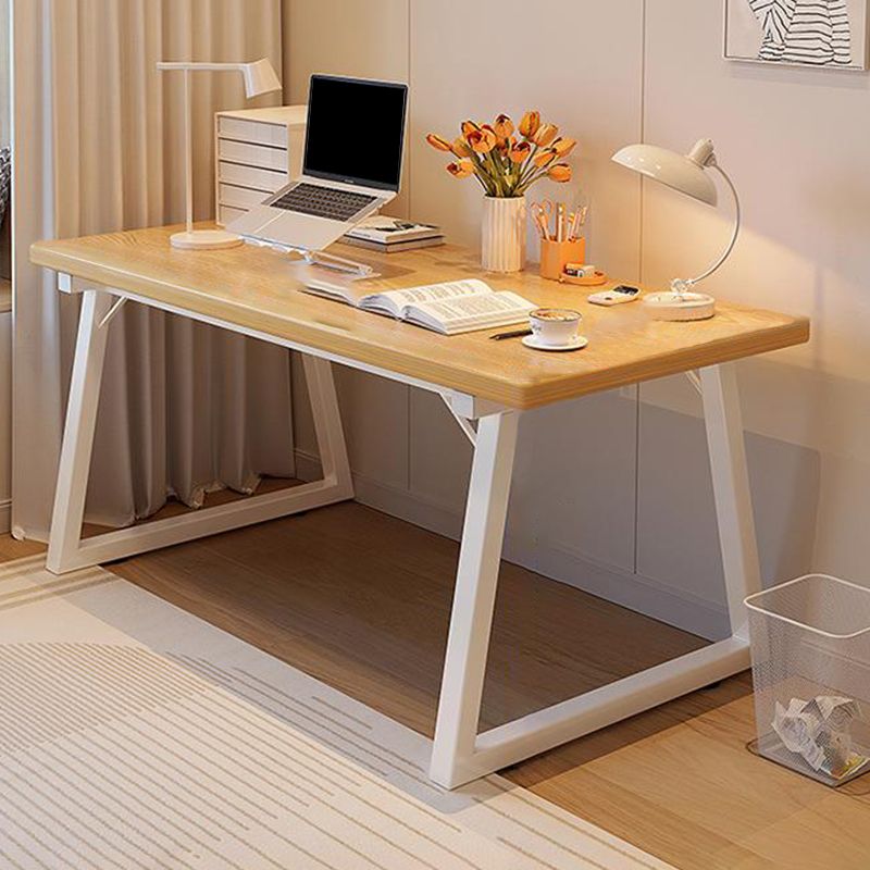 Vaste houten thuis computerbureau eigentijdse slee slee base kantoor bureau