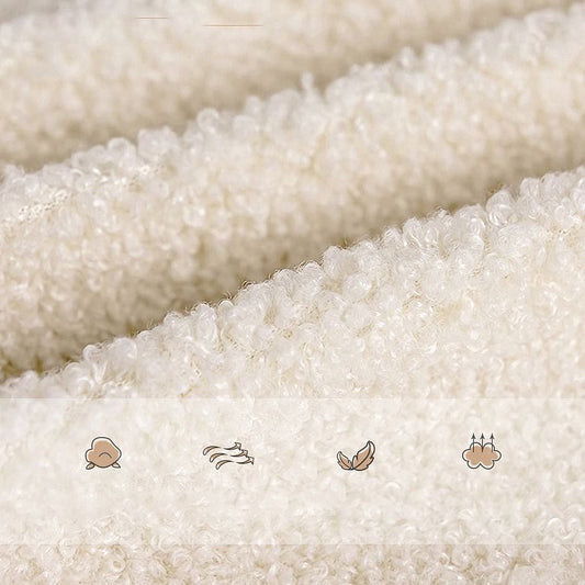 Beige Convertible Sofa Bed Modern Flared Arm Sofa with Pillows