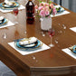 Massief houten moderne eetkamer diner keukentafel 4 poten eettafel