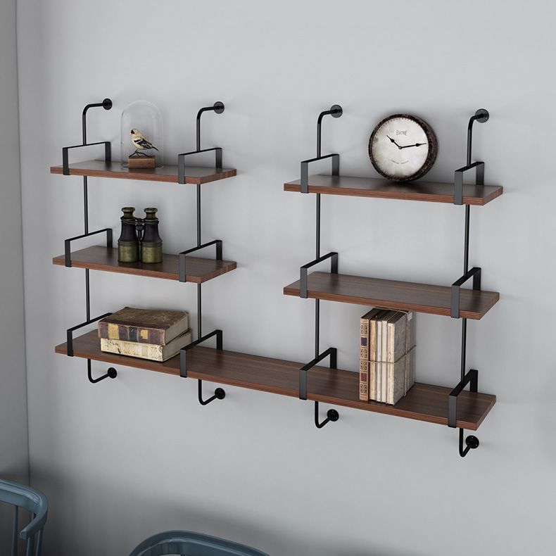 Metal Bookshelf Industrial Style Wall Mounted Bookcase for Home Office Clearhalo 'Bookcases' 'furn' 'furn_bookcases' 'Furniture' 'furniture_bookcases' 'kitchen' 'kitchen_bookcases' 'Living Room Furniture' 'Office Furniture' 1200x1200_9d63ac1d-cd8c-4b8f-b621-18ce89201c1b