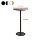 Modern Round Bar Table Set 1/3 Pcs Solid Wood Bar Table and Leather Upholstered Stools Clearhalo 'Bar Furniture' 'furn' 'furn_home_bar_bar_sets' 'Furniture' 'Home Bars & Bar Sets' 'home_bar_bar_sets' 'Kitchen & Dining Furniture' 1200x1200_9d6424a9-cf1a-46aa-bdce-23ab588f9543