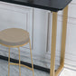 Glam Style Wooden Bar Counter Table Rectangle Bar Counter Table with Metal Legs Clearhalo 'Bar Furniture' 'Bar Tables' 'bar_tables' 'furn' 'furn_bar_tables' 'Furniture' 'Kitchen & Dining Furniture' 1200x1200_9d647245-1259-4f35-b0ba-ce7f2301749f