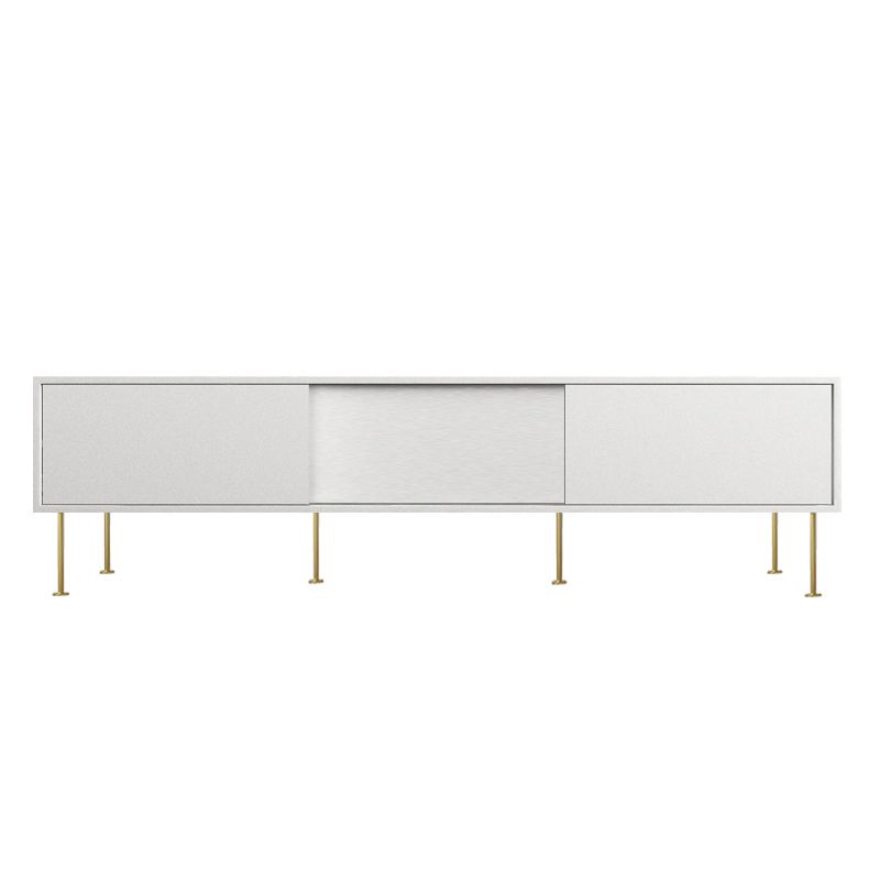 Wooden Enclosed Storage TV Stand Luxury White TV Cabinet for Home Clearhalo 'furn' 'furn_tv_stands_entertainment_centers' 'Furniture' 'Living Room Furniture' 'TV Stands & Entertainment Centers' 'TV Stands & Media Storage Furniture' 'tv_stands_entertainment_centers' 1200x1200_9d64a738-a13c-42b6-8839-c3657cabcecf