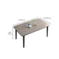 Simplicity Style Furniture Rectangle Solid Wood Dining Room Table in Brown