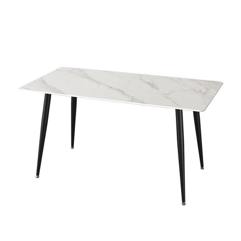 Metal Industrial Rectangle Dining Table Sintered Stone Table with Legs Clearhalo ' dining_table' 'Dining Tables & Seating' 'Dining Tables' 'Furniture' 'furniture_dining_table' 'Kitchen & Dining Furniture' 'kitchen&dining_furn' 'kitchen' 'kitchen_dining_table' 1200x1200_9d66ce08-5de6-42a0-83b5-38e8c147148d