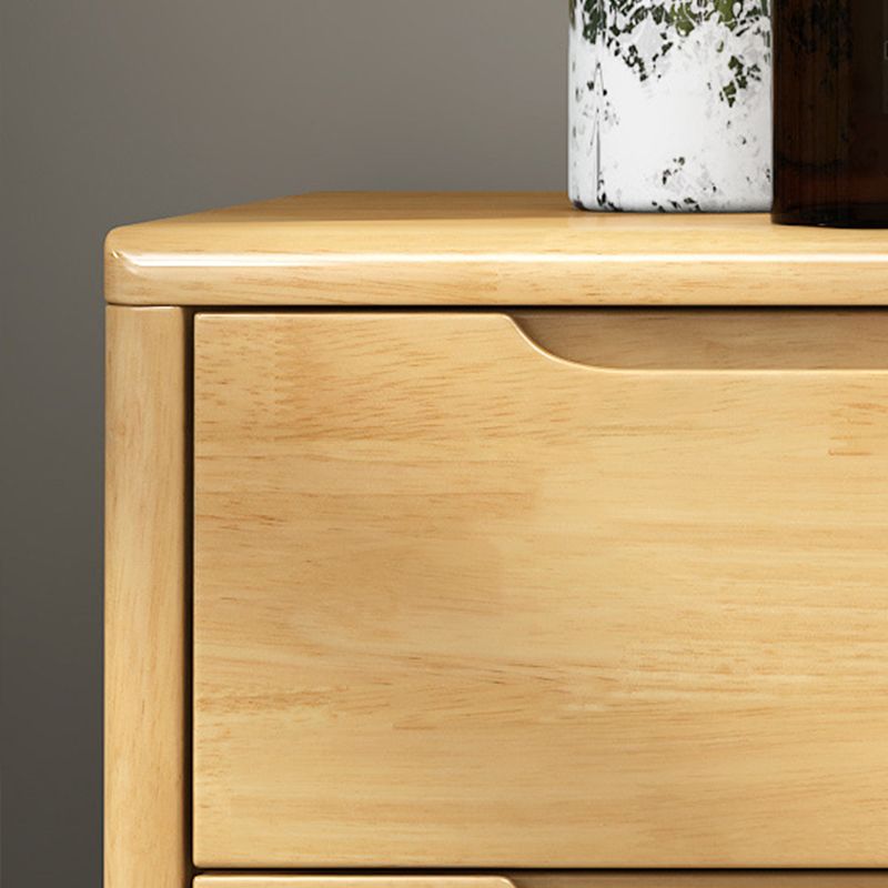 Coffre de rangement en bois vertical contemporain avec tiroirs pour chambre à coucher