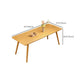 Juego de comedor moderno 1/4/5/6/7 PCS Mesa de comedor de madera maciza rectángulo y sillas sin brazos