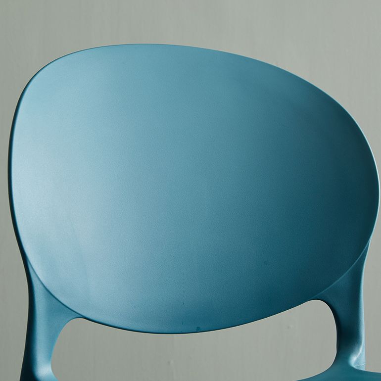 Plastic Contemporary Modern Dining Room Side Chair Open Back Chair Clearhalo ' kitchen&dining_furn' 'Dining Chairs' 'Dining Tables & Seating' 'dining_chair' 'Furniture' 'furniture_dining_chair' 'Kitchen & Dining Furniture' 'kitchen' 1200x1200_9d6763b9-49e5-4431-ac71-78dfdb348ca5